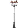 Intec PALO VENEZIA NERO E RAME 3 LUCI ATTACCO E27 IP44 65X230CM