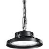 Intec PLAFONIERA LED AVROCAR NERA IN ALLUMINIO 100W 15000LM 4000K D.23,7CM IP65