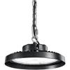 Intec PLAFONIERA LED AVROCAR NERA IN ALLUMINIO 200W 30000LM 4000K D.30CM IP65