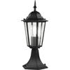 Intec LUME MILANO NERO 1 LUCE ATTACCO E27 IP44 17X40,3CM ALLUMINIO E VETRO