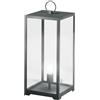 Intec LUME MIRAGE ANTRACITE 1 LUCE ATTACCO E27 IP44 25X25X53CM CAVO 250CM IN METALLO E VETRO