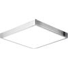 Intec PLAFONIERA LED DOMO CROMO QUADRATA 24W 2700LM 4000K IP44 24X24X2,4CM