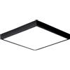 Intec PLAFONIERA LED DOMO NERA QUADRATA 24W 2700LM 4000K IP44 24X24X2,4CM