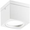 Intec PLAFONIERA TOWER BIANCA QUADRATA 1 LUCE ATTACCO GX53 IP54 9X9X7,2CM