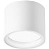 Intec PLAFONIERA TOWER BIANCA TONDA 1 LUCE ATTACCO GX53 IP54 9X7,2CM