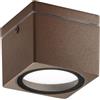 Intec PLAFONIERA TOWER CORTEN QUADRATA 1 LUCE ATTACCO GX53 IP54 9X9X7,2CM