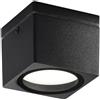 Intec PLAFONIERA TOWER NERA QUADRATA 1 LUCE ATTACCO GX53 IP54 9X9X7,2CM