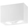 Intec PLAFONIERA TOWN BIANCA QUADRATA 2 LUCI ATTACCO GU10 17,8X9,6X12,5CM