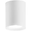 Intec PLAFONIERA TOWN BIANCA TONDA 1 LUCE ATTACCO GU10 8X10CM