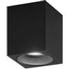 Intec PLAFONIERA TOWN NERA QUADRATA 1 LUCE ATTACCO GU10 8X8X10CM