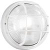 Intec PLAFONIERA TURTLE BIANCA TONDA 1 LUCE ATTACCO E27 IP54 18,5X10X5CM