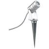 Intec PROIETTORE LED IRIDE DC12 E 24V SILVER 3W RGB DIMMERABILE IP65 CON PICCHETTO 4,2X12CM