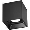 Intec PLAFONIERA LED MIG NERA IN ACRILICO E ALLUMINIO 20W 2000LM 3000K ANTIABBAGLIAMENTO 11,5X11,5X11,6 CM