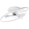 Intec PLAFONIERA LED VENTILATORE AUSTER BIANCO 65W CCT3000K Luce calda,4000K Luce naturale,6500K Luce fredda,RGB 7650LM 77X24CM