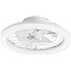 Intec PLAFONIERA LED VENTILATORE ETESIA BIANCO 40W 5500LM CCT 3000K Luce calda,4000K Luce naturale,6500K Luce fredda CON TELECOMANDO RF 49X17CM