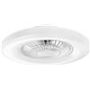 Intec PLAFONIERA LED VENTILATORE GARBIN BIANCO 40W 5500LM CCT DIMMERABILE CON TELECOMANDO RF INCLUSO E SPEAKER BLUETOOTH 15X54,5CM