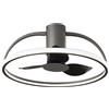 Intec PLAFONIERA LED VENTILATORE HADLEY GRIGIO 40W 5250LM CCT 3000-4000-6500K 60X27CM DIMMERABILE