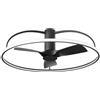 Intec PLAFONIERA LED VENTILATORE MAGNUS NERO 80W 9400LM CCT 3000k-4000k-6500k 100X31,5CM