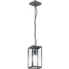 Intec SOSPENSIONE MIRAGE ANTRACITE 1 LUCE ATTACCO E27 IP44 13X13X90CM IN METALLO E VETRO