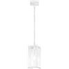 Intec SOSPENSIONE MIRAGE BIANCA 1 LUCE ATTACCO E27 IP44 13X13X90CM IN METALLO E VETRO