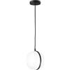 Intec SOSPENSIONE ORBIT NERA 1 LUCE ATTACCO E27 IP44 20X130CM BASE IN ALLUMINIO