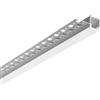 Intec PROFILO EDGE ALLUMINIO PER CARTONGESSO CON TAPPI INCLUSI 200X3,5X1,49CM