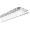 Intec PROFILO GORIZIA ALLUMINIO E OPALE CON TAPPI INCLUSI 200X10,5X1,7CM
