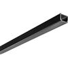 Intec PROFILO LINEA NERO E FUME' CON TAPPI E STAFFETTE INCLUSI 200X2X1,4CM