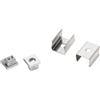 Intec PROFILO MICRO ALLUMINIO PER CARTONGESSO O SUPERFICI ESTERNE CON TAPPI E STAFFE INCLUSE 200X0,87X0,92