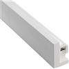 Intec PROFILO MONO BIANCO PER LED A EMISSIONE SINGOLA CON DIFFUSORE 100X4X6,5CM IN GESSO SINGOLA EMISSIONE ANIMA ALLUMINIO ANGOLO 90°