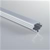 Intec PROFILO NEWYORK ALLUMINIO E OPALE CON TAPPI E STAFFETTE INCLUSI 200X2,9X2,1CM