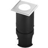 Intec SEGNAPASSI A INCASSO CALPESTABILE LED IMPACT NIKEL QUADRATO DC24V 2W 170LM 3000K IP67 4,5X4X5,7CM