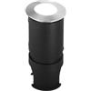 Intec SEGNAPASSI A INCASSO CALPESTABILE LED IMPACT NIKEL TONDO DC24V 2W 170LM 4000K IP67 4X5,7CM