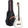 Ortega Guitars Ortega RCE145WH - Chitarra elettrica 4/4 da concerto, con cutaway, collo fine, colore: Bianco
