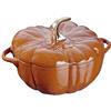 STAUB Pumpkin Cocotte, Ghisa, arancione - burnt orange, 3.5-quart