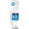 HP 1VU26AE, HP 31 - Inchiostro Originale HP, Ciano, 70 ml., 8.000 pag. per Smart Tank 315, Smart Tank 750, Smart Tank 5100 Series, Smart Tank 5105, Smart Tank 5106, Smart Tank 5107, Smart Tank 7000 Series, Smart Tank 7005, Smart Tank 7006, Smart Tank …