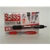 Marchi Vari RB15500 - Nero - - Penna a sfera a scatto con clip e fusto trasparente. Dotata di grip antiscivolo per un maggior controllo e comfort + fornita di refillcon inchiostro ad alta scorrevolezza per una scrittura morbida, facile e duratura.