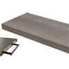 BAKAJI Mensola Parete Rettangolare Scaffale 60x25x4cm Libreria Legno MDF Olmo