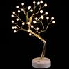 BAKAJI Lampada Tavolo Bonsai Albero 36 LED Luce Bianco Caldo Lume Moderno USB Batteria