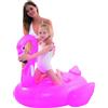 BAKAJI Fenicottero Cavalcabile Gioco Gonfiabile Bambini 110x102cm Mare Piscina Spiaggia