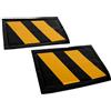 BAKAJI Set 2 Pannelli Adesivi Antiurto per Garage e Box Protezione Paraurti Auto 40x27