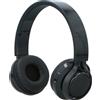 BAKAJI Cuffie On-Ear Bluetooth Led Esterni Durata 10 Ore Auricolari Senza Filo Nero