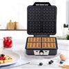ALPINA Piastra per Waffle Cialde Manici Termici Rivestimento Antiaderente Potenza 1200W