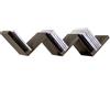 BAKAJI Mensola Parete Moderna Design Zig Zag Mensole Muro Scaffale 3 Ripiani Wenghe