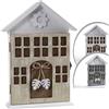 Shally Dogan Casetta Portachiavi da Parete in Legno Armadietto Shabby Chic 19 x 5 x 26H cm