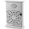 Shally Dogan Armadietto Portachiavi da Parete in Legno Shabby Chic Dimensioni 20x6x26H cm