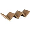 BAKAJI Mensola Parete Moderna Design Zig Zag Scaffale Muro 3 Ripiani Legno Naturale