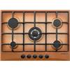 GLEM GAS GT755TF Piano cottura da 70 cm TERRA DI FRANCIA, comandi frontali, 5 Fuochi