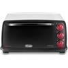 DELONGHI De'Longhi EO14902.W Sfornatutto Forno elettrico con spegnimento automatico, 14L, termostato regolabile, 5 funzioni di cottura, luce interna, Timer, Nero/Bianco, lxpxa 52x41x26cm