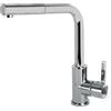 Elleci SHELL PLUS Miscelatore CANNA QUADRA con Doccetta estraibile Rubinetto Monocomando Cromato